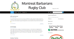 Desktop Screenshot of montrealbarbarians.com